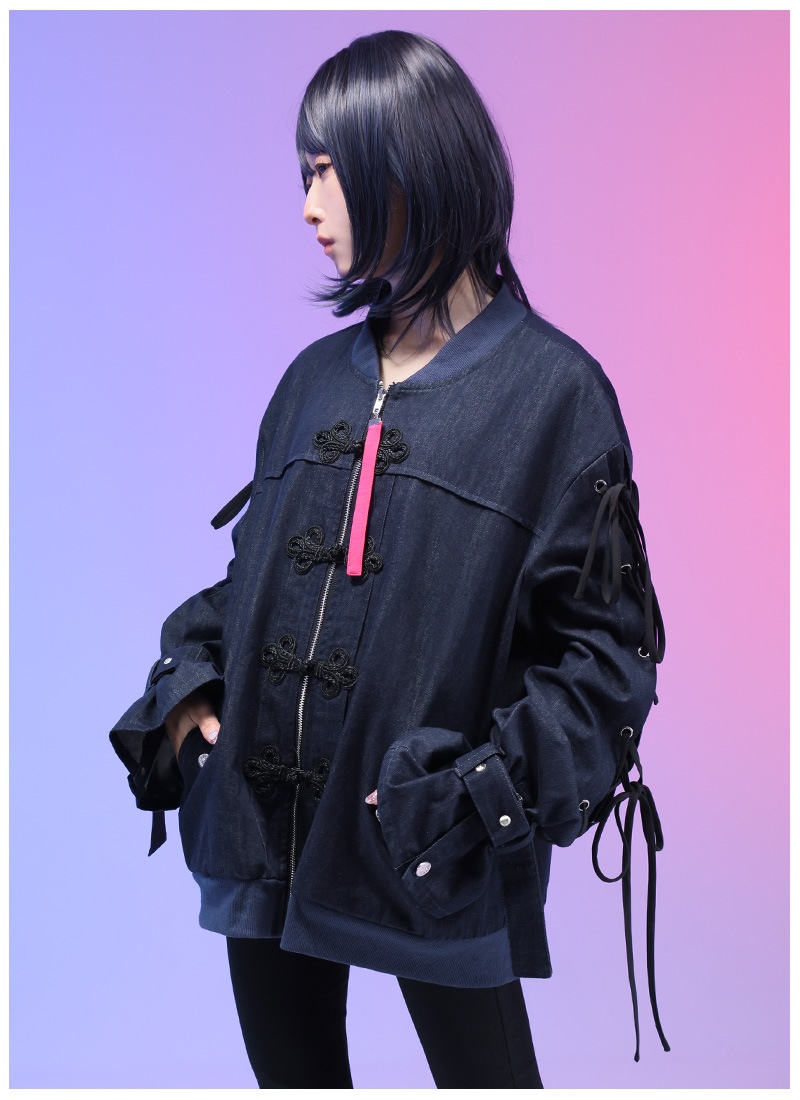 小路さこさんコラボ チャイナデニムブルゾン｜ Favorite