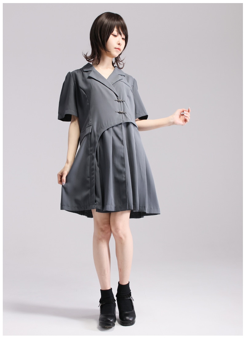 最短即日出荷】【買い付け商品】ワンピース ミディアム丈 プリーツ