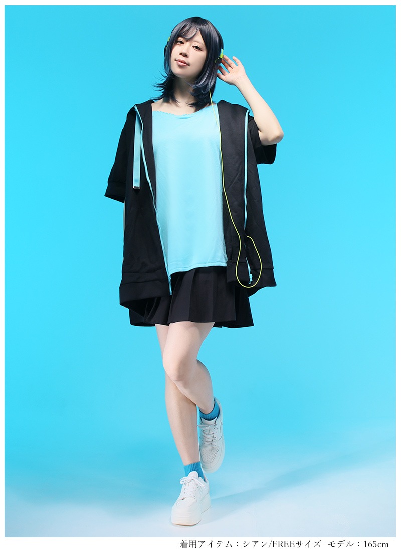 XG着用 1JINN STUDIOレースドットキャミソール 青 13_000000017057.jpg?1776307150