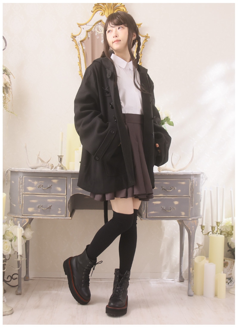 暖か裏ボア、ねこ耳うさぎ耳オリジナルダッフルコート。 ｜ Favorite