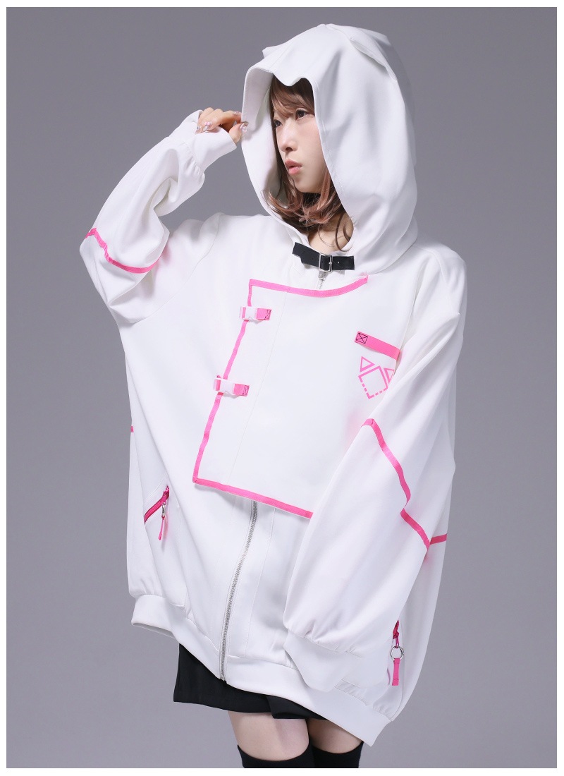 UNISEXネコサイバージャージパーカー ｜ Favorite