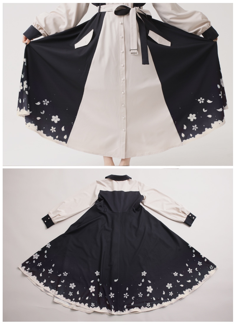 舞い上がる桜の花びらワンピース｜ Favoriteオリジナル