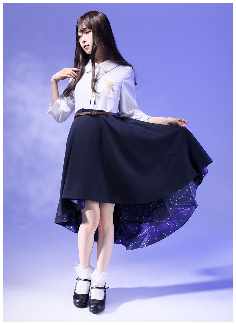 Favorite 【夜空を巡る星座柄*天体観測ワンピース】 夜空を巡る星座柄*天体観測ワンピース ｜ Favoriteオリジナル