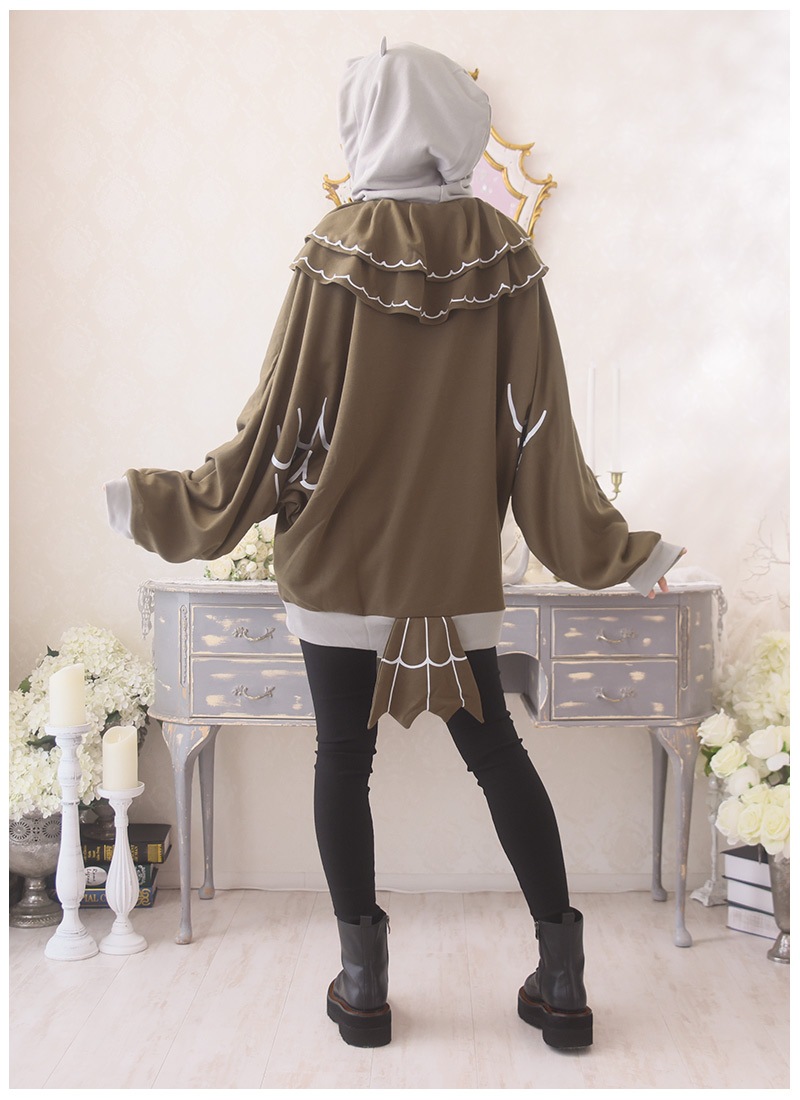 KURASHI MADE DOME LOOK、カラビナ、ハングバーガー3点セット パーカー ドルマン ケープ みみずくちゃん びすけさんコラボ｜ Favorite