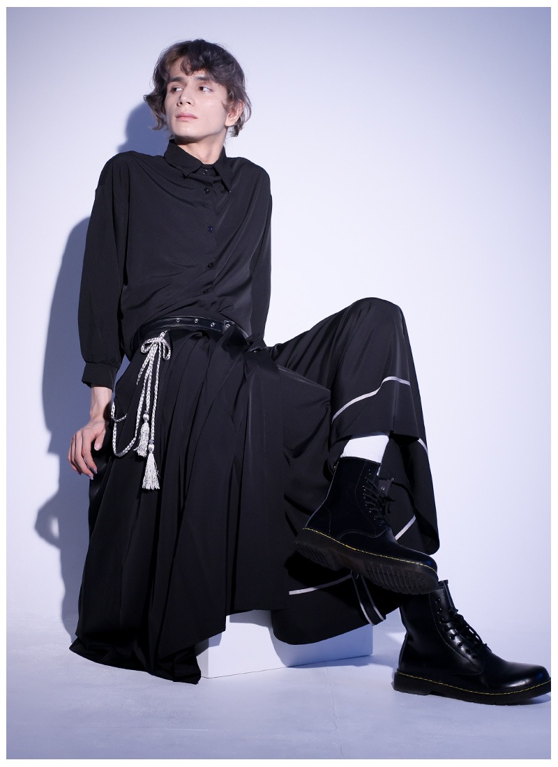 最短即日出荷】軍服風ラップワイドパンツ＊Favoriteオリジナル＊ワイド