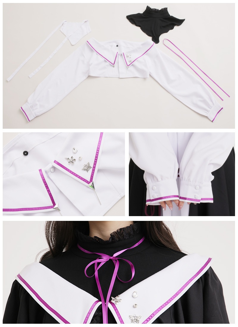 桜クラシックワンピース*つけ襟2種類付き* Favorite ワンピース つけ襟