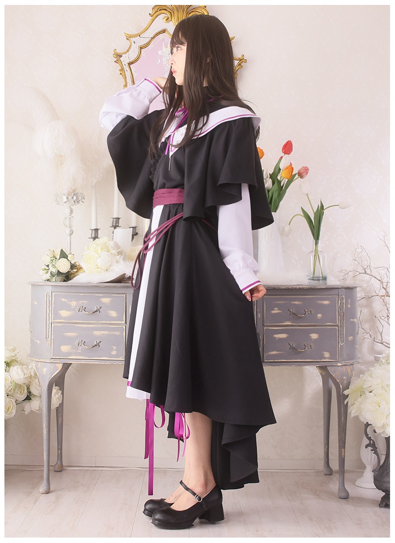 桜クラシックワンピース*つけ襟2種類付き* Favorite ワンピース つけ襟