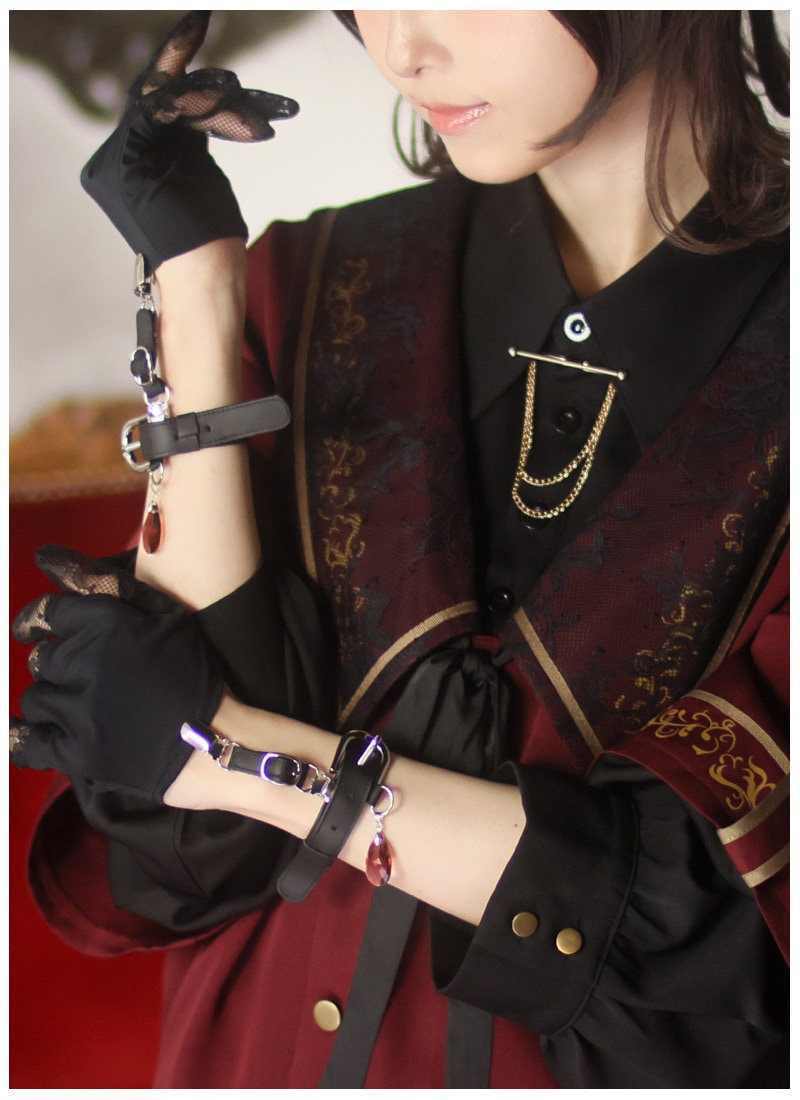 最短即日出荷】ブレスベルトと透け感レースのエレガント手袋＊Favorite