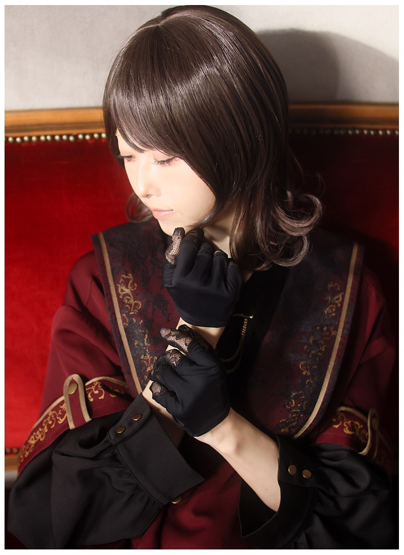 最短即日出荷】ブレスベルトと透け感レースのエレガント手袋＊Favorite