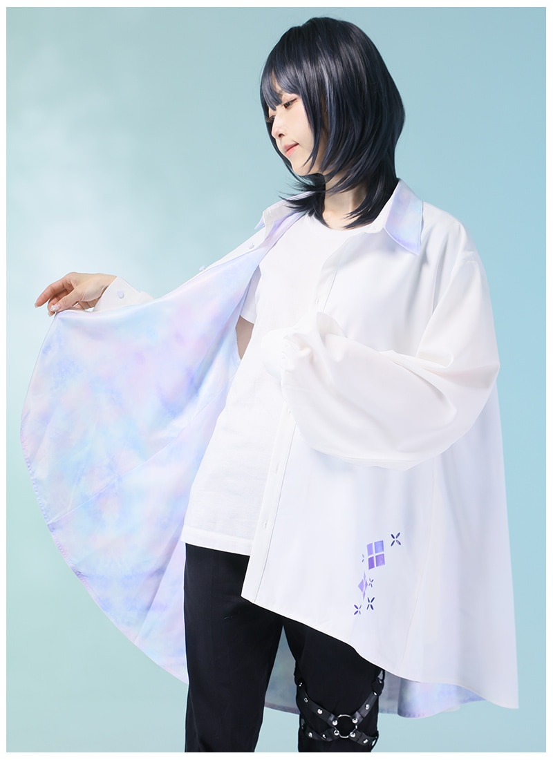 雫煌めく紫陽花シャツ ｜ Favorite