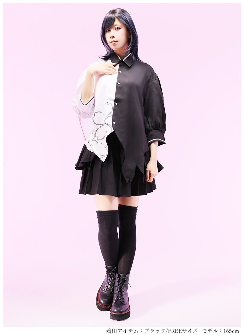 最短即日出荷】桜モチーフの襟シャツ＊Favoriteオリジナル＊シャツ