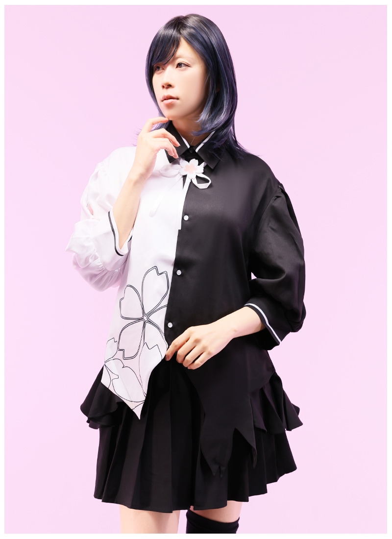 最短即日出荷】桜モチーフの襟シャツ＊Favoriteオリジナル＊シャツ