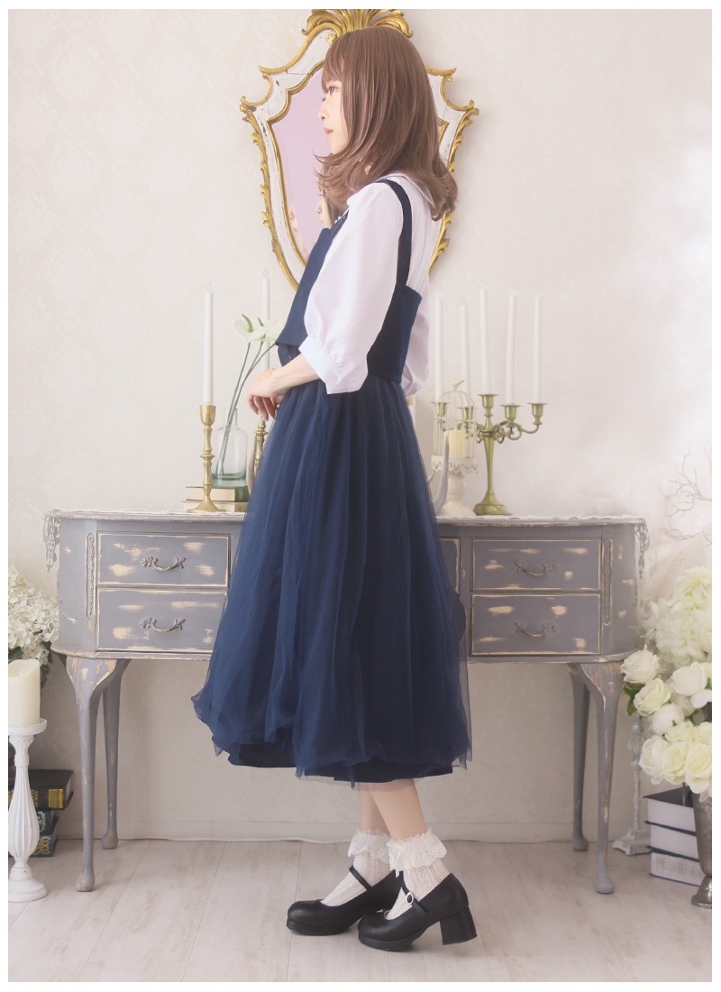 全部選べる福袋対象商品》【最短即日出荷】デニムビスチェと2層