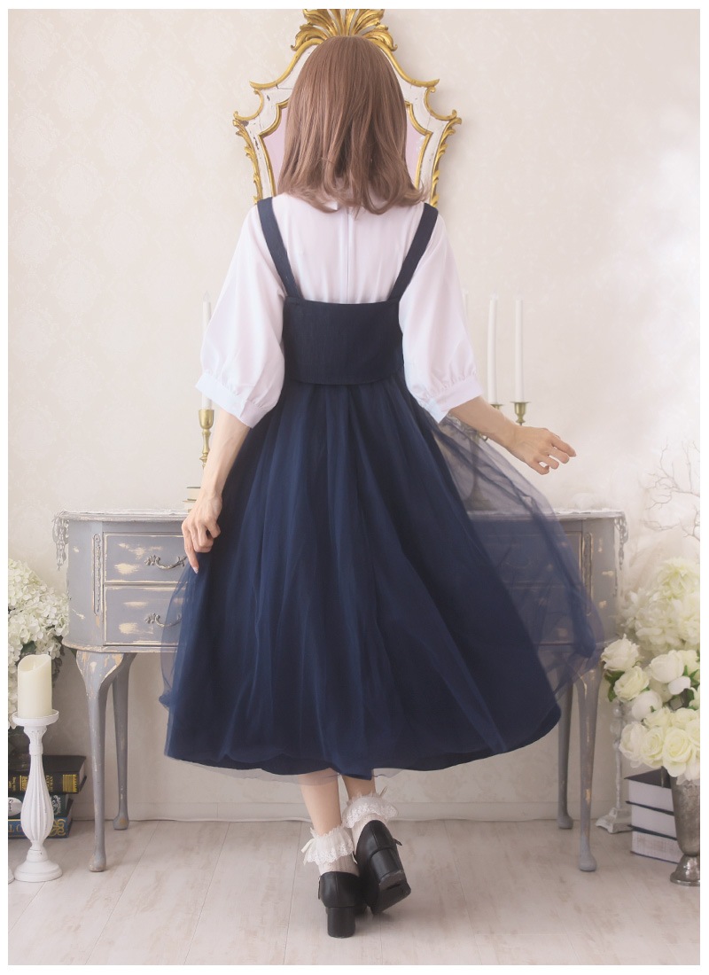 全部選べる福袋対象商品》【最短即日出荷】デニムビスチェと2層