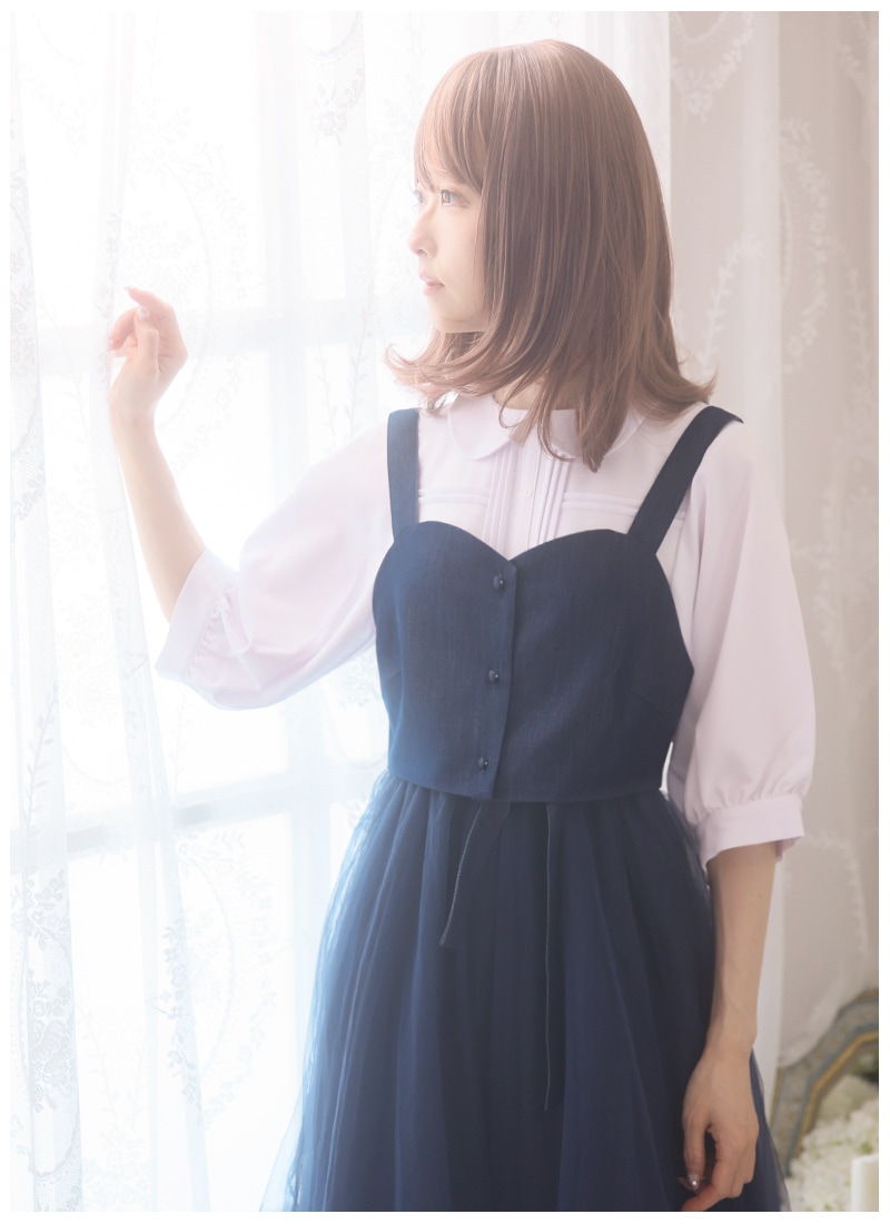 全部選べる福袋対象商品》【最短即日出荷】デニムビスチェと2層