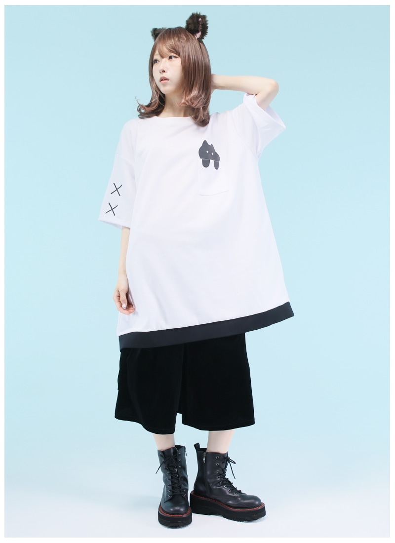 ゆるっとひょっこり猫Tシャツ ｜ Favoriteオリジナル