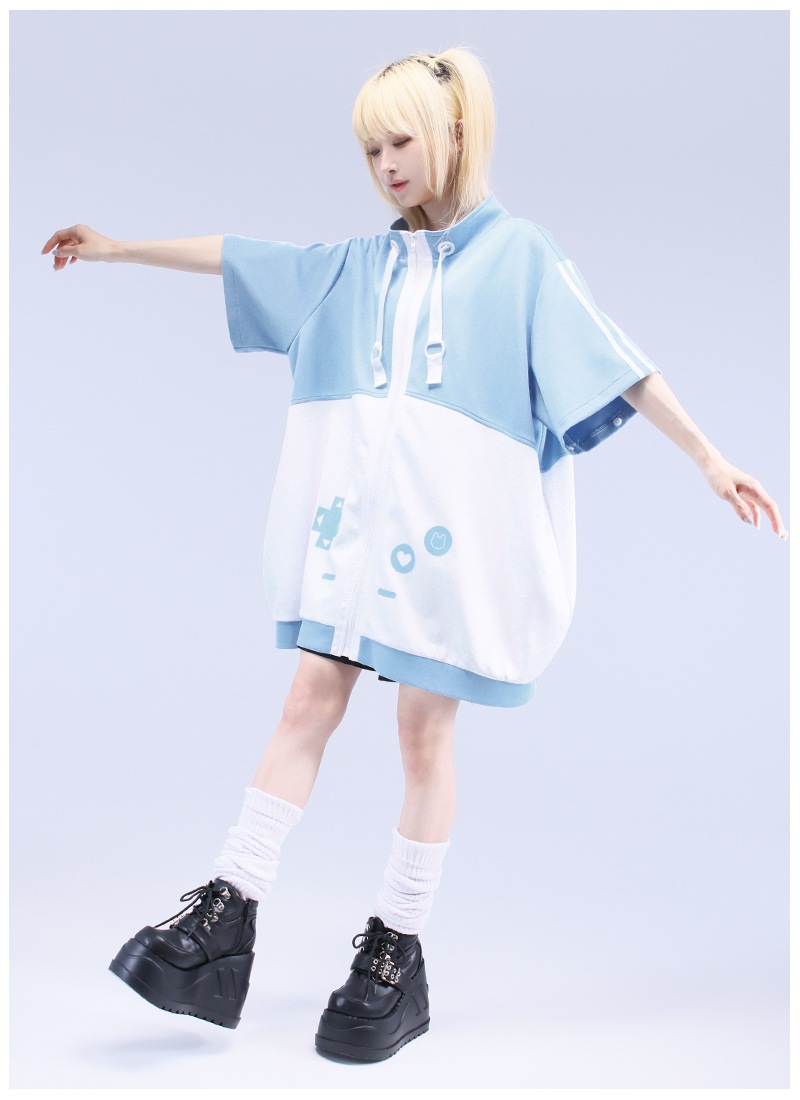 Oz モット愛シテ mottoaishite 水色 白色 猫耳ジャージ 天使界隈 Oz モット愛シテ mottoaishite 水色 白色 猫耳ジャージ 天使界隈