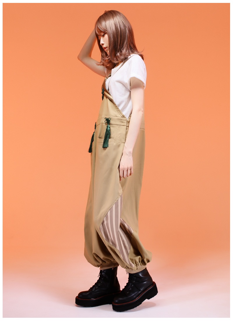 サロペット ユニセックス チャイナ セーラー ゆったり楽ちん