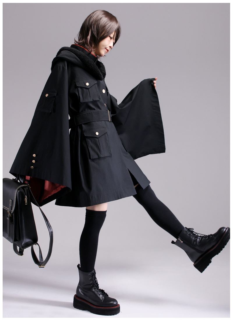 [最終値下げ] favorite ユニセックス モッズコート 軍服風和袖モッズコート ｜ Favorite