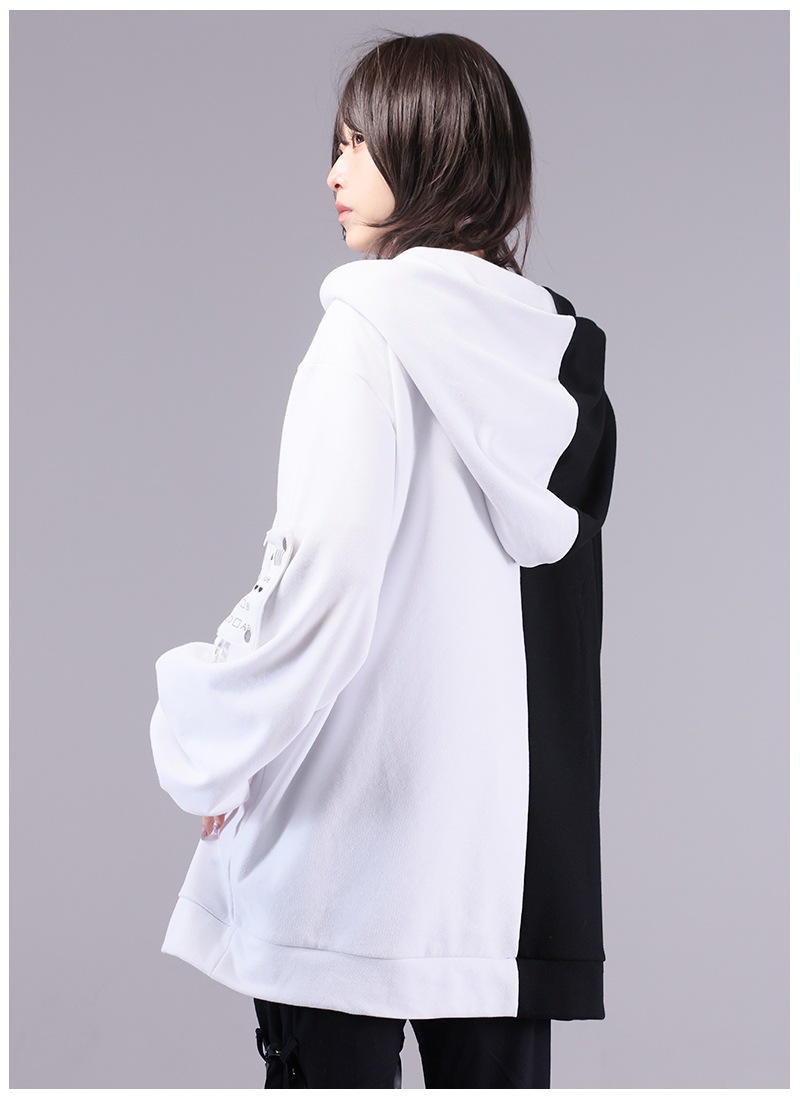 輸血パックモチーフの病みアシメパーカー/Favorite フェイバリット