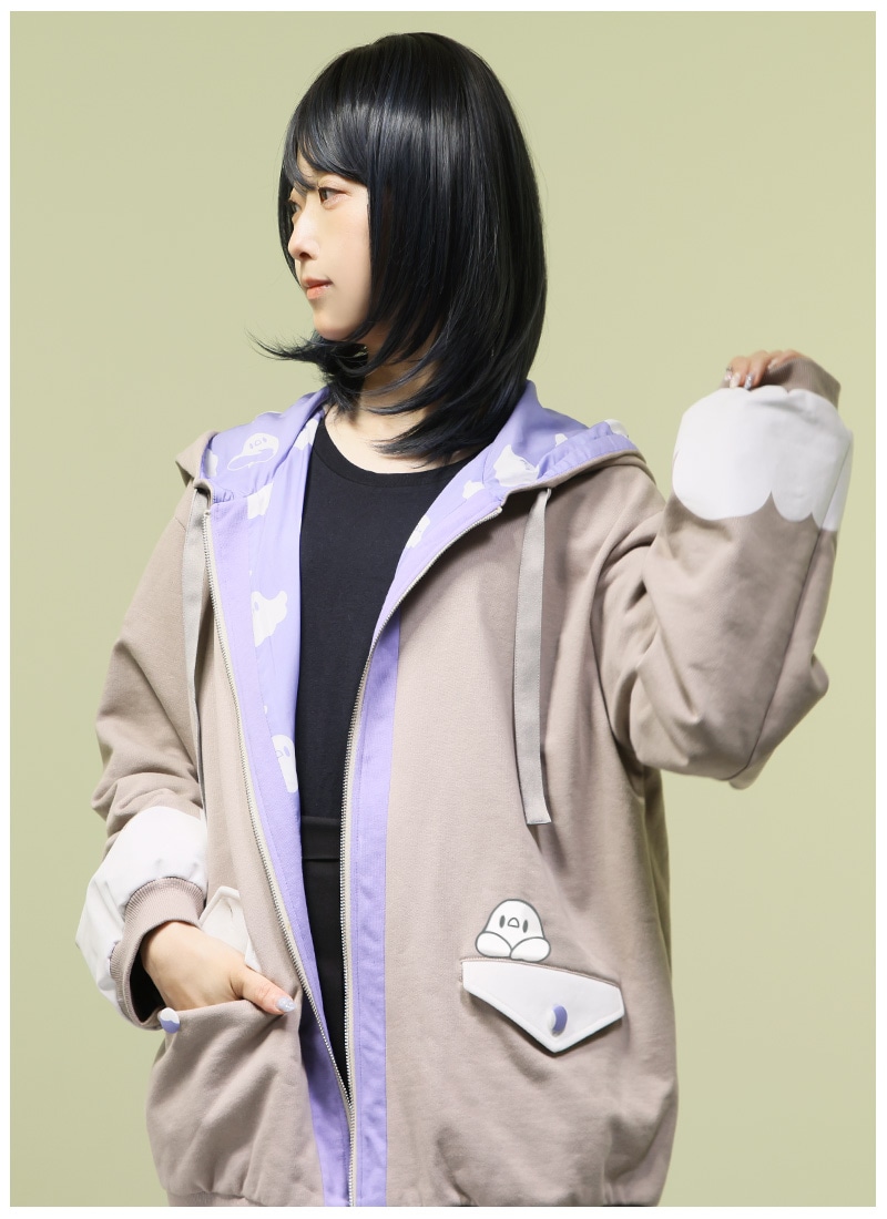 はなのすみれさんコラボ おばチュンのかくれんぼパーカー｜ Favorite