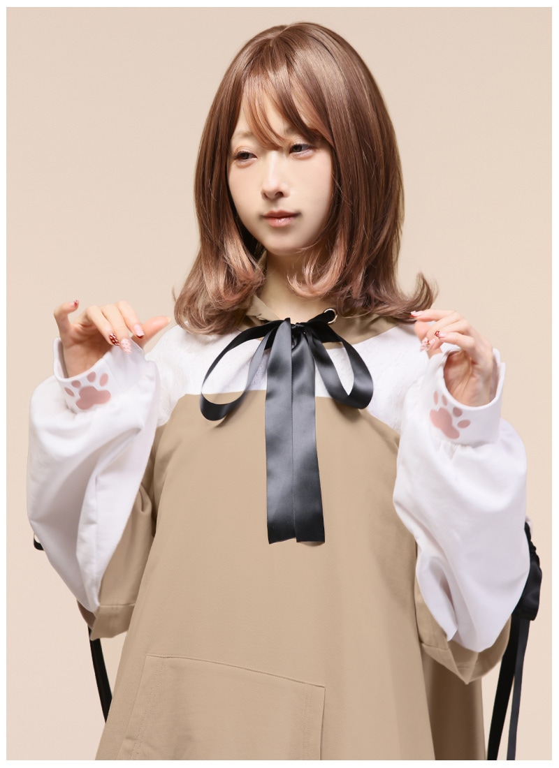 おすましネコパーカーワンピース｜ Favoriteオリジナル