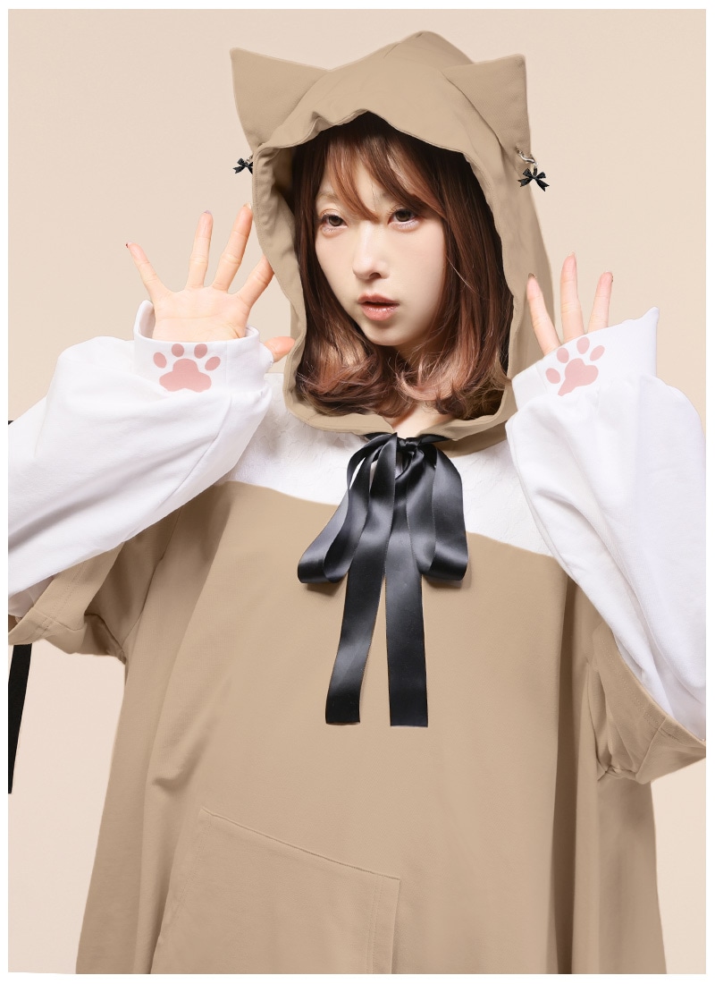 【misen2014さま】vintage ୨୧ リアルファーのおすましワンちゃん おすましネコパーカーワンピース｜ Favoriteオリジナル