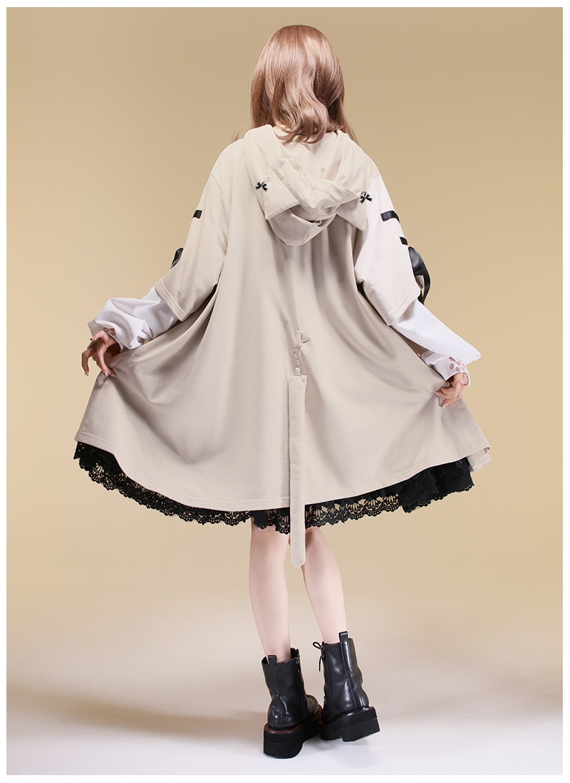 おすましネコパーカーワンピース｜ Favoriteオリジナル