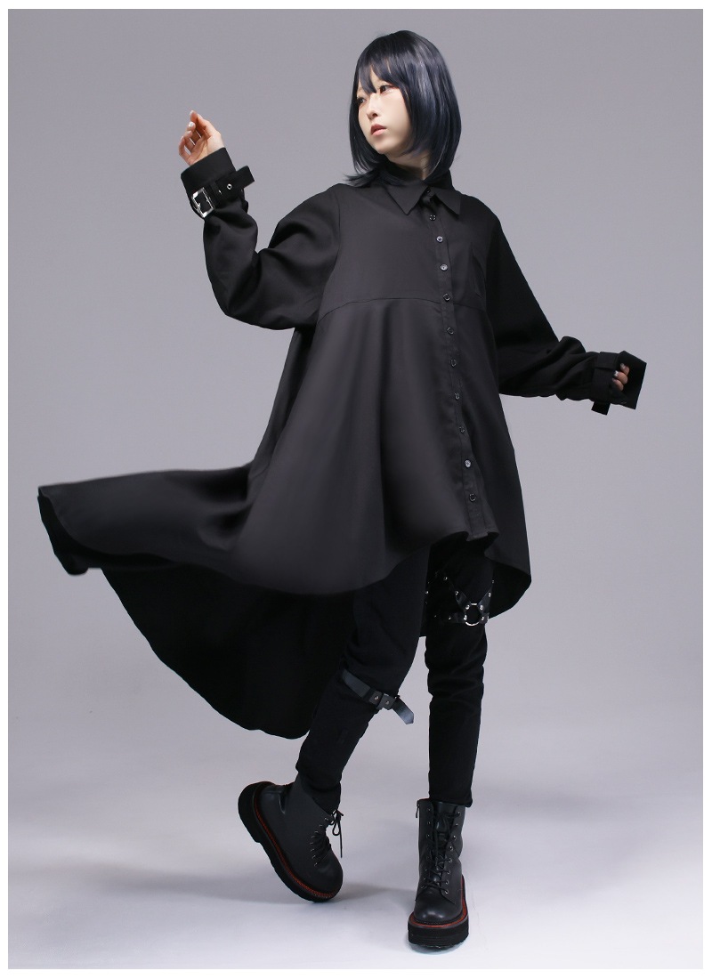 魔法陣プリントフィッシュテールロングシャツ ｜ Favoriteオリジナル