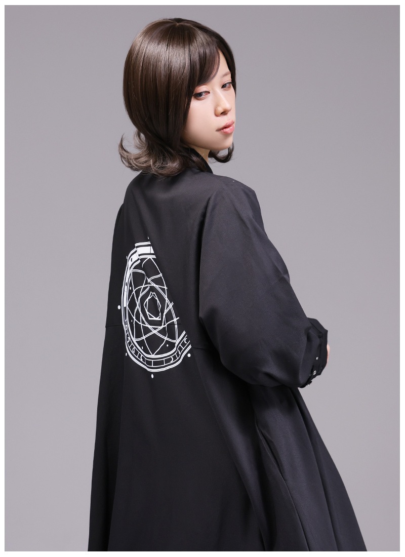 魔法陣プリントフィッシュテールロングシャツ ｜ Favoriteオリジナル