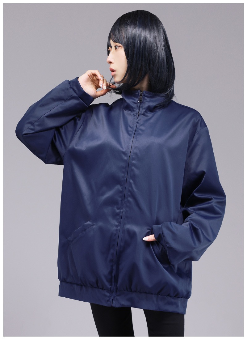 新品未使用タグ付   ジャンパーブルゾンXL ネイビー 楽天市場】ストレッチ長袖ジャンパー 単品 メンズ レディース 春夏