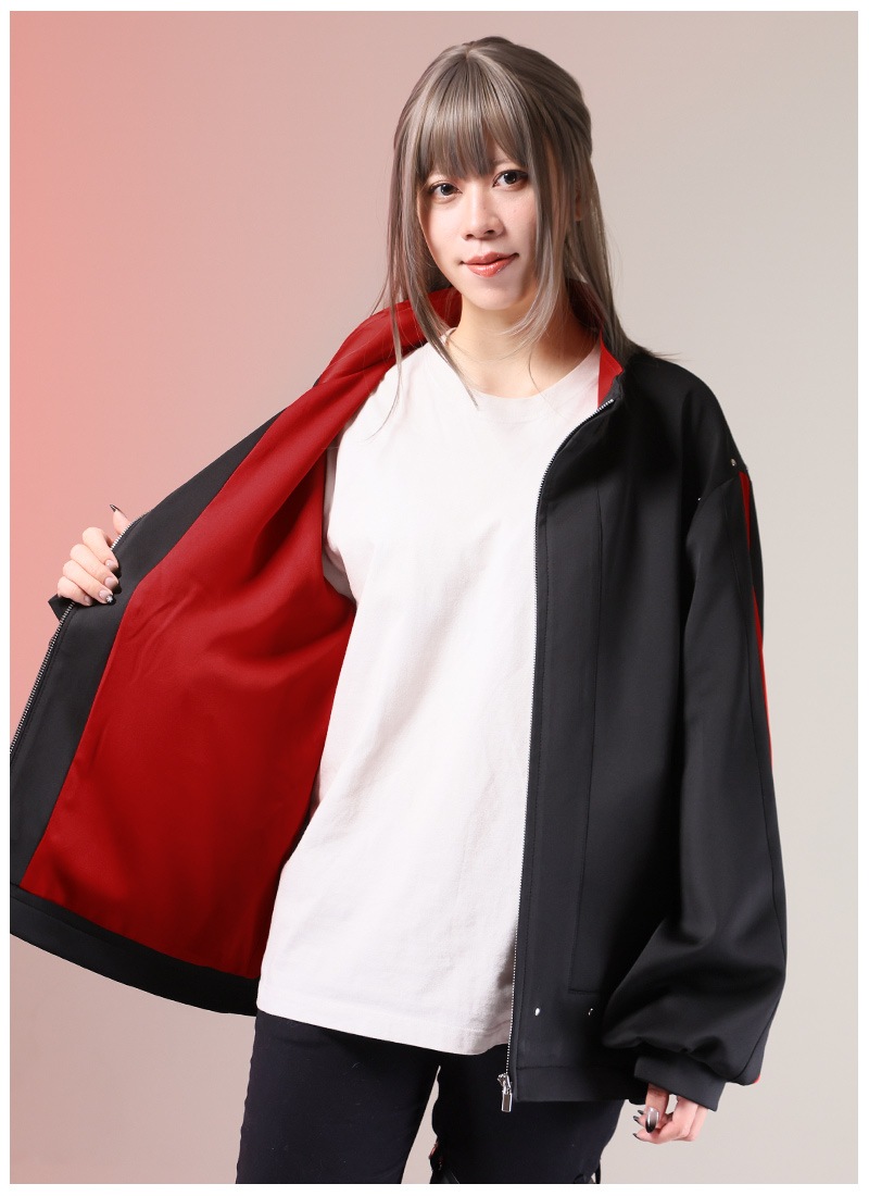 冠城のえる コラボ 彼岸花バックプリントジャージパーカー ｜ Favorite