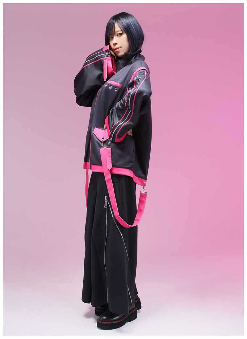 和袖&洋袖2Way＊袖ジップサイバー風ジャケット ｜ Favorite