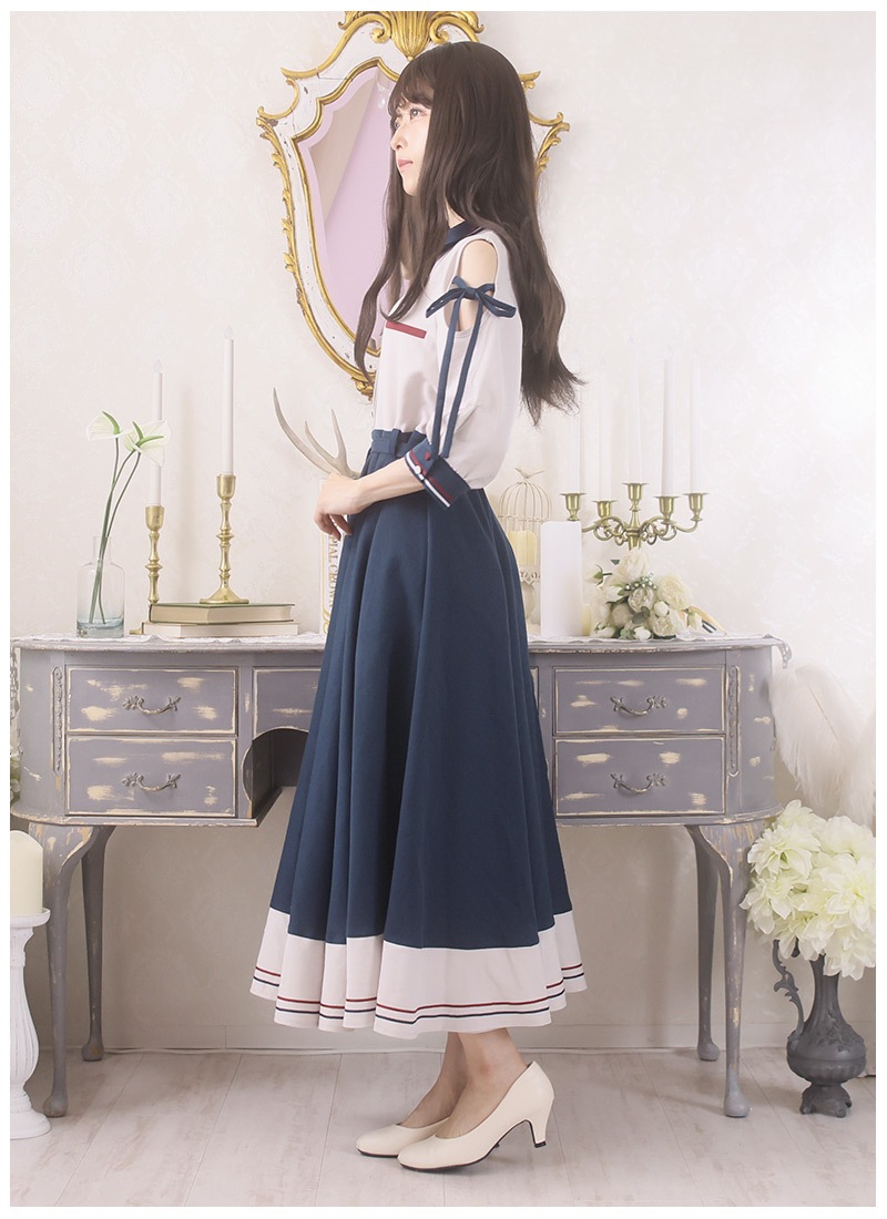 マリンオフショル全円ワンピース ｜ Favoriteオリジナル