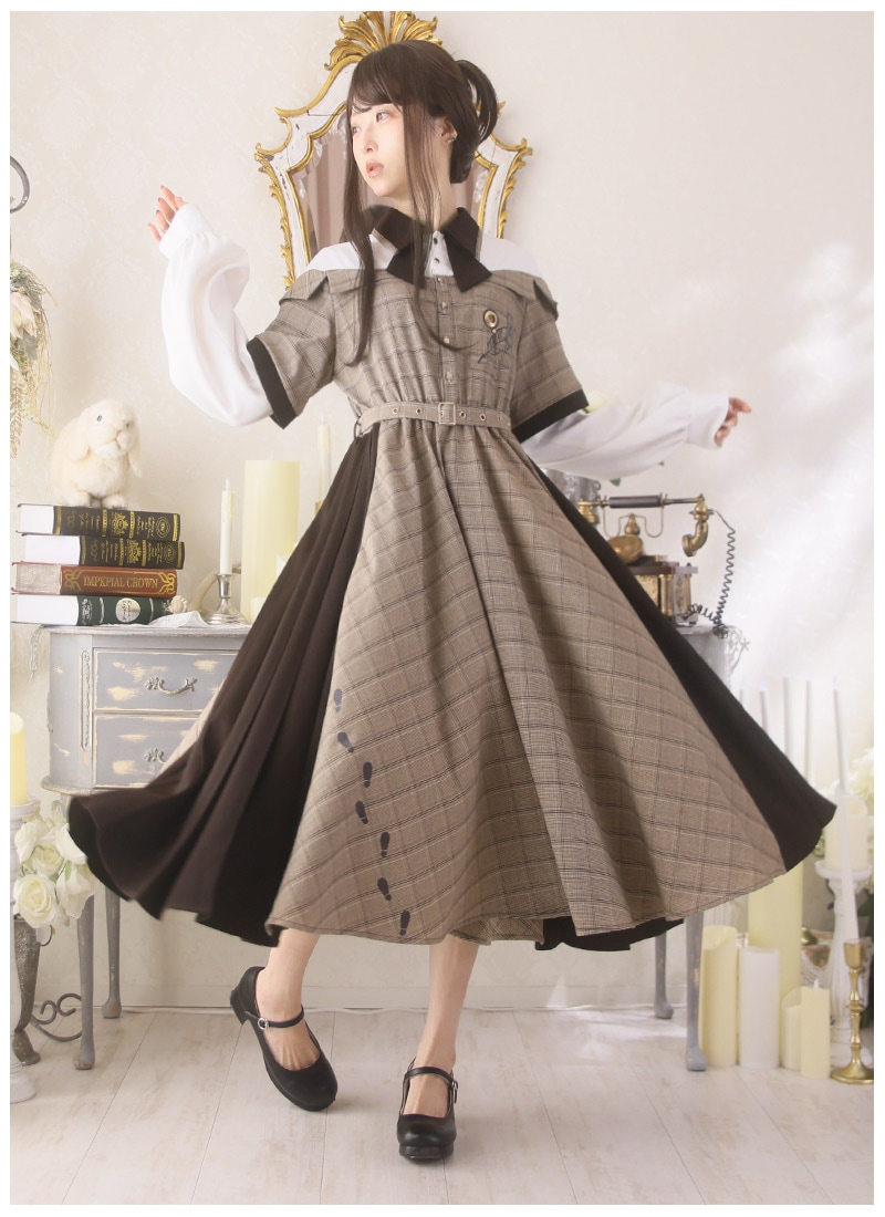 探偵と助手のチェックワンピース ｜ Favoriteオリジナル