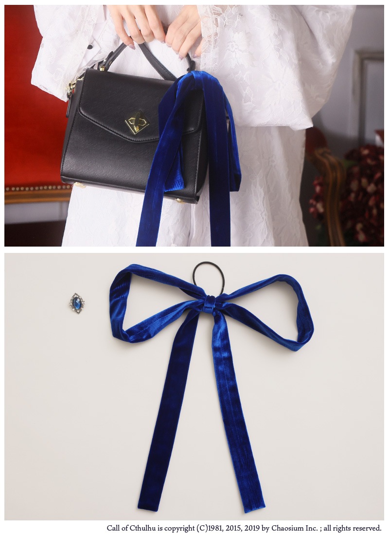 惑星ツヅリ はくまいさんコラボ テオのリボンヘアアクセ＆サファイア