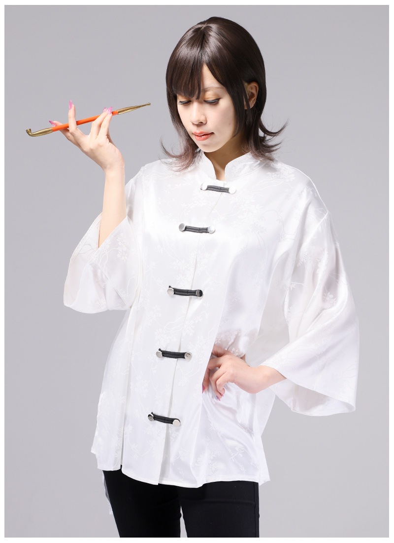 RachelComey チャイナ服　半袖シャツ RachelComey チャイナ服 半袖シャツ チャイナ服 龍柄刺繍入り