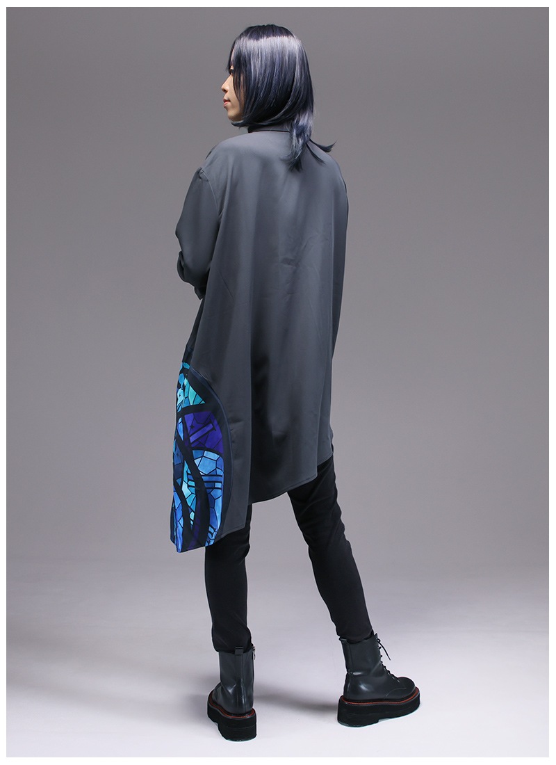 神秘の狭間で笑うチェシャ猫～アシメステンドグラスシャツ ｜ Favorite