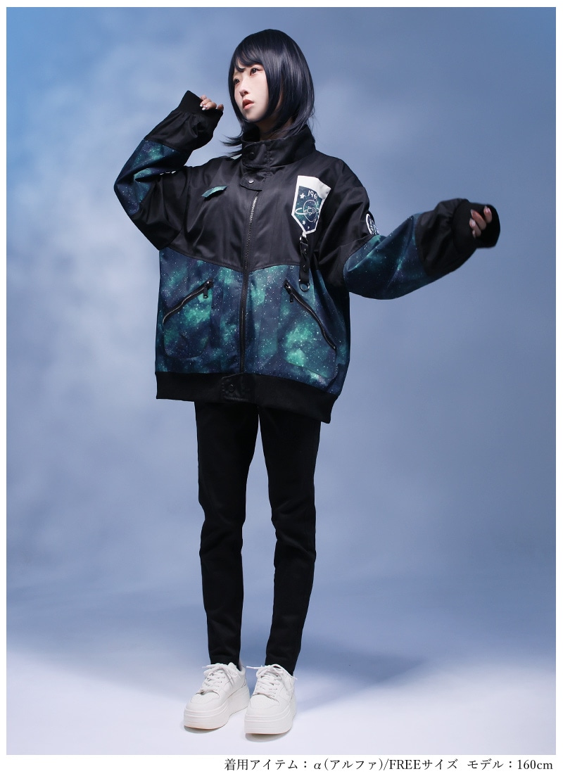 grn マウンテンパーカー　ギャラクシー　宇宙　GALAXY 起毛 grn マウンテンパーカー ギャラクシー 宇宙 GALAXY 起毛