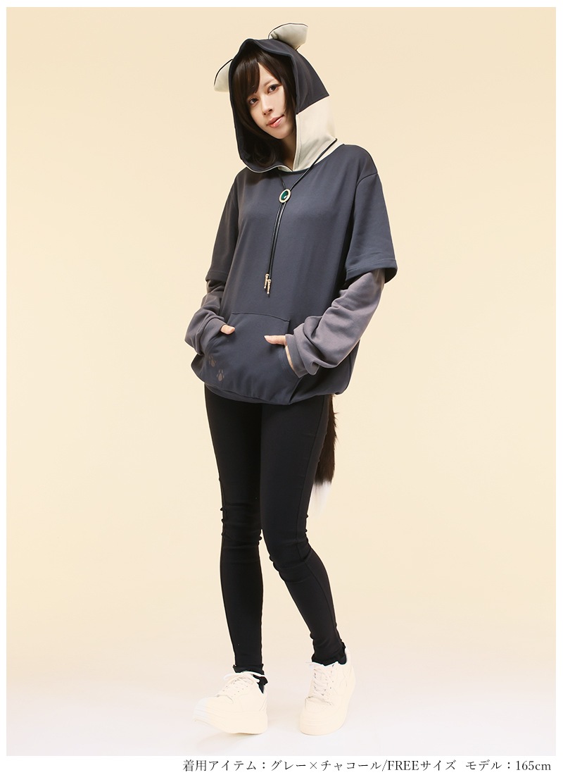 夏朱優衣さんコラボ キツネ柄パーカー ｜ Favorite