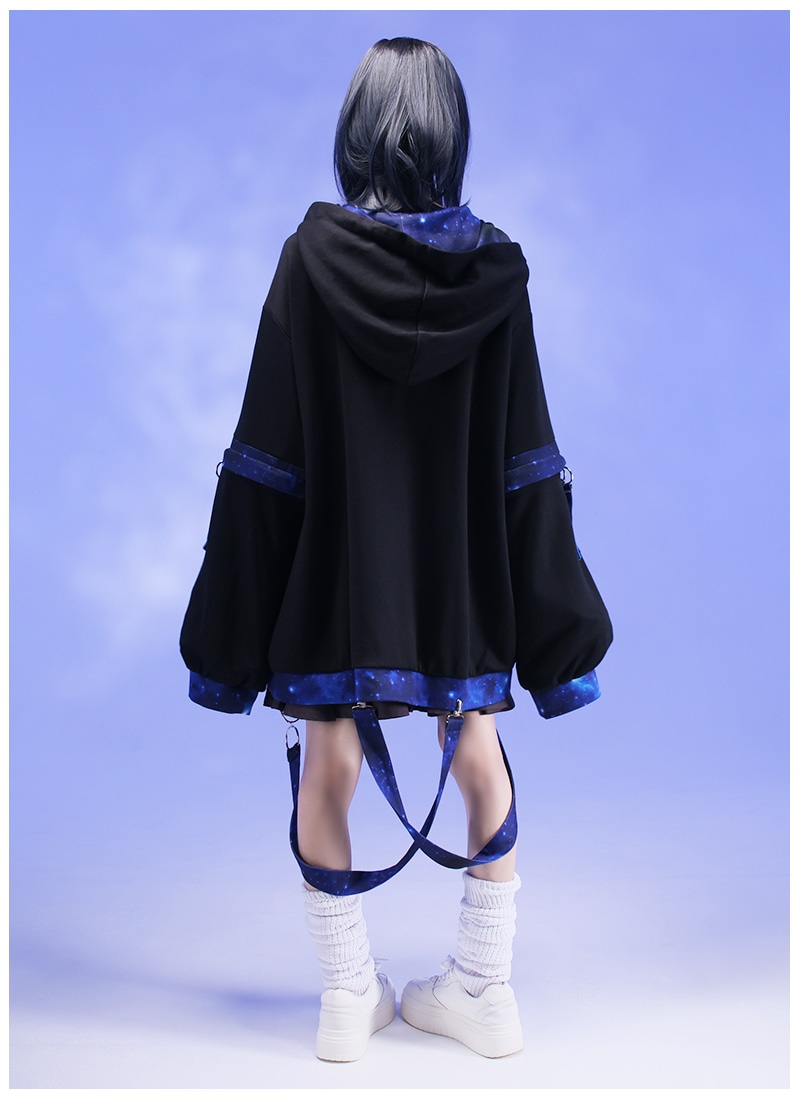 袖2wayな宇宙創造パーカー ｜ Favoriteオリジナル