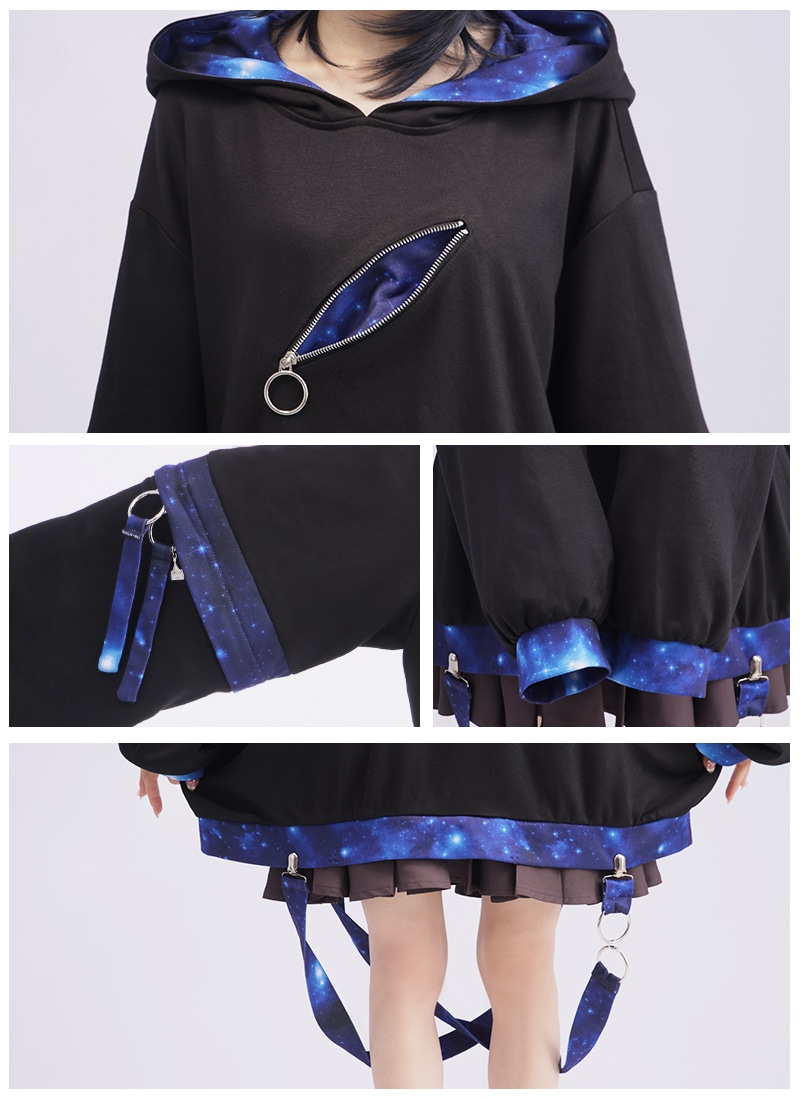 袖2wayな宇宙創造パーカー ｜ Favoriteオリジナル