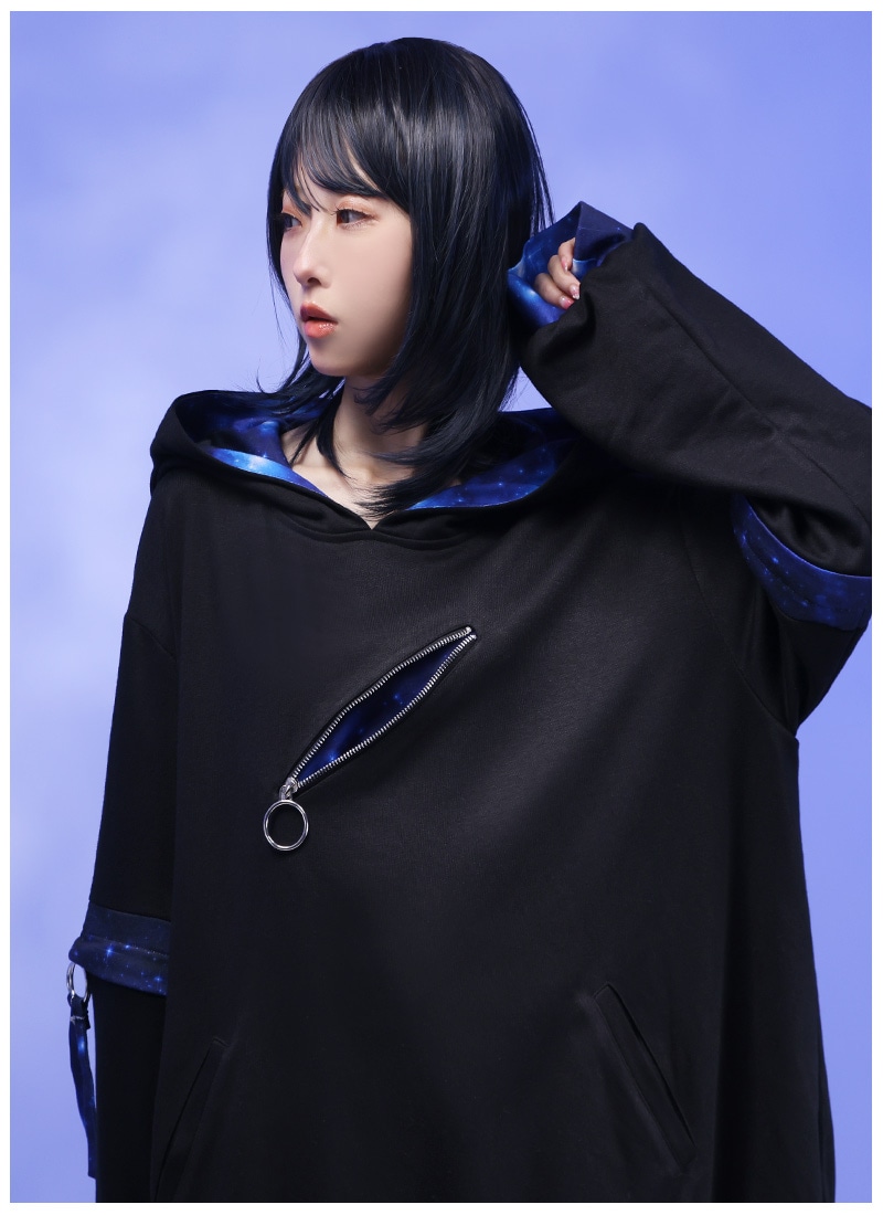 袖2wayな宇宙創造パーカー ｜ Favoriteオリジナル