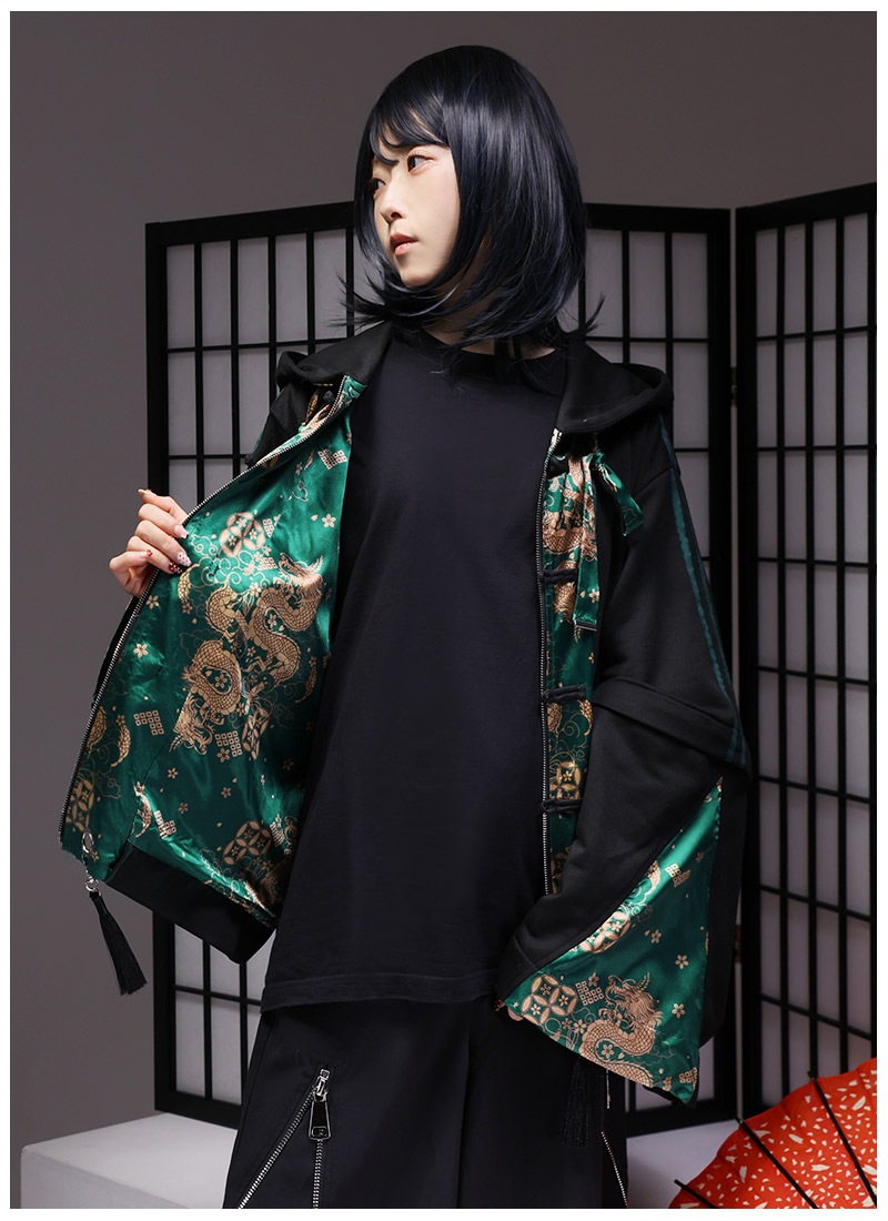 朱雀＆玄武チャイナ風パーカー ｜ Favoriteオリジナル