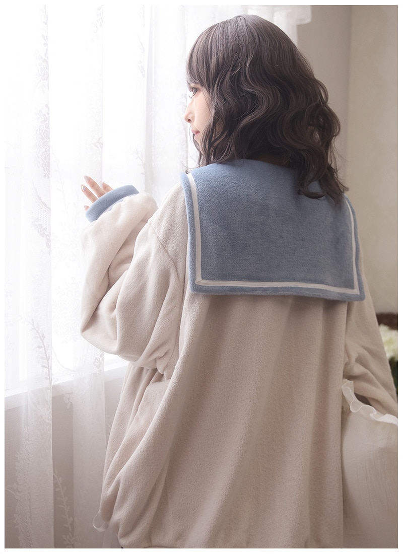 最短即日出荷】ユニセックス ビッグシルエット セーラー襟＊Favorite
