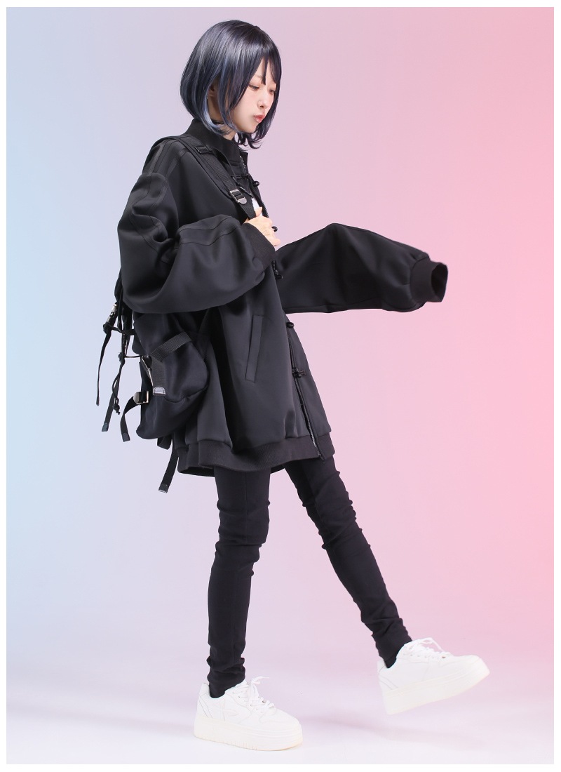 いくたはなさんコラボ 「男子校の姫」総黒Bigシルエットジャージ