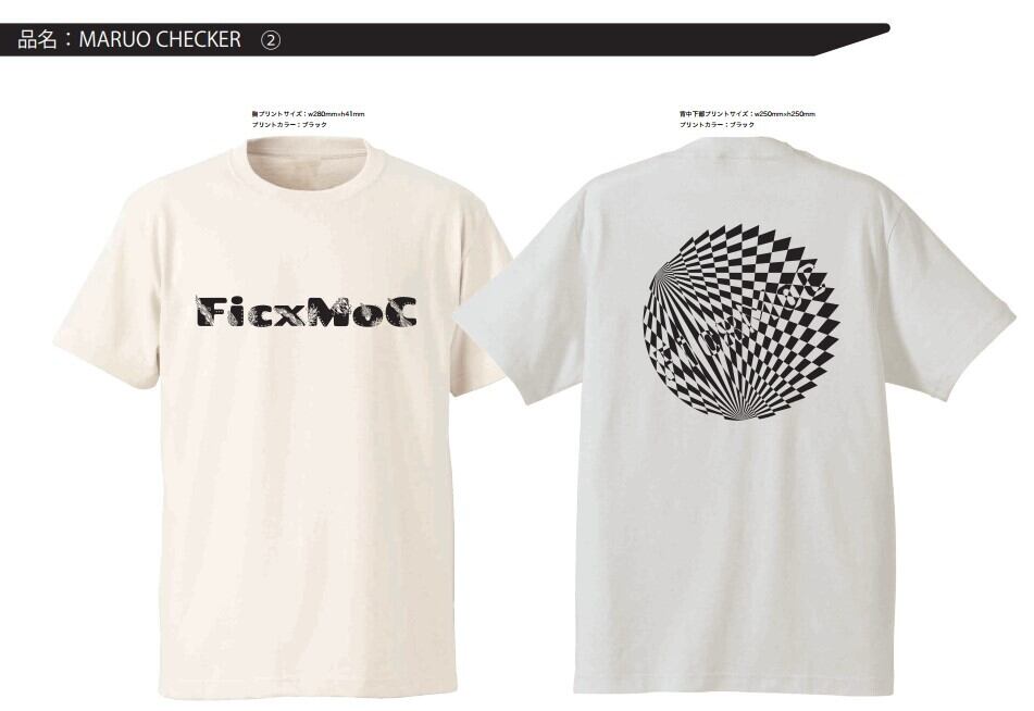 オーガニックコットンTシャツ　「MARUO x CHECKER」