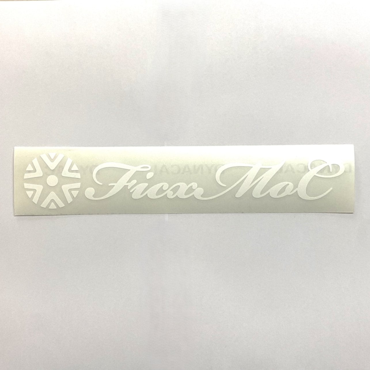 FicxMoCカッティングステッカー 白 (大)