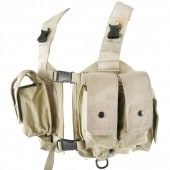 16021529 激レア!! 米軍放出品 LBT製 P/N:1879E スプリットフロントチェストリグ *タン色