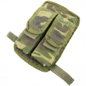 16082062 ★★★RARE!! 米軍放出品 EUO製 ダブルM16レッグマガジンポーチ *ウッドランド色